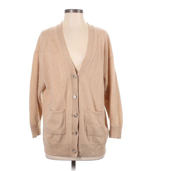 NEW Banana Republic 100% Cashmere Kitten Soft Lux Oversize Boyfriend Cardigan - Picture 2 of 7